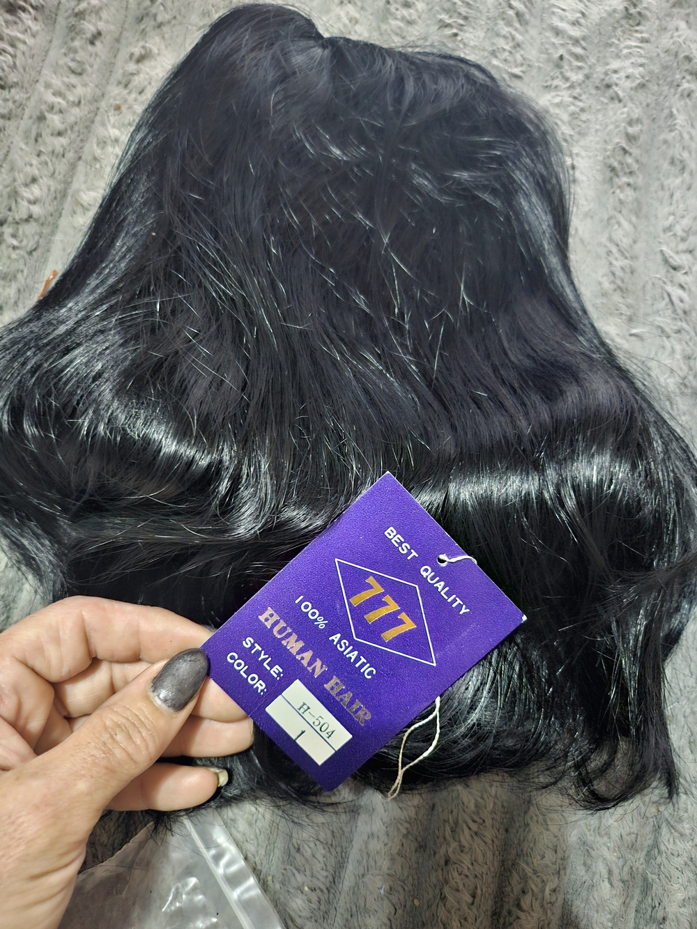 100 % Human Hair Natural Black Women's Hairpiece 12 Inch Very Thick And Soft